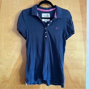 AEO blue polo